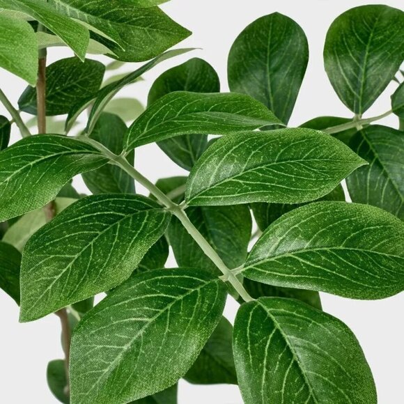 Threshold Studio McGee Artificial Pterocarpus Leaf Tree in Woven Basket - Target - Picture 3 of 10